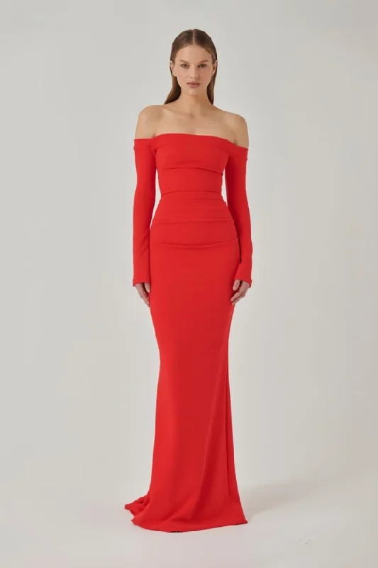 Anita Gown Cherry Red