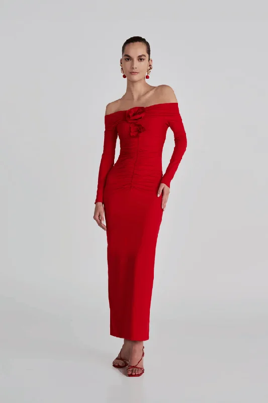 Heliosa Maxi Dress Red