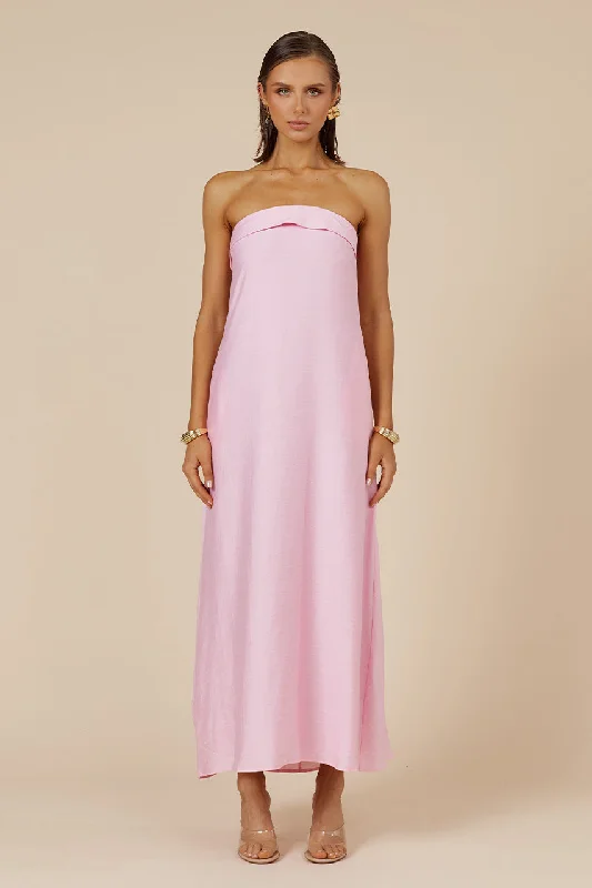 SAPHIRA MAXI DRESS - BUBBLEGUM