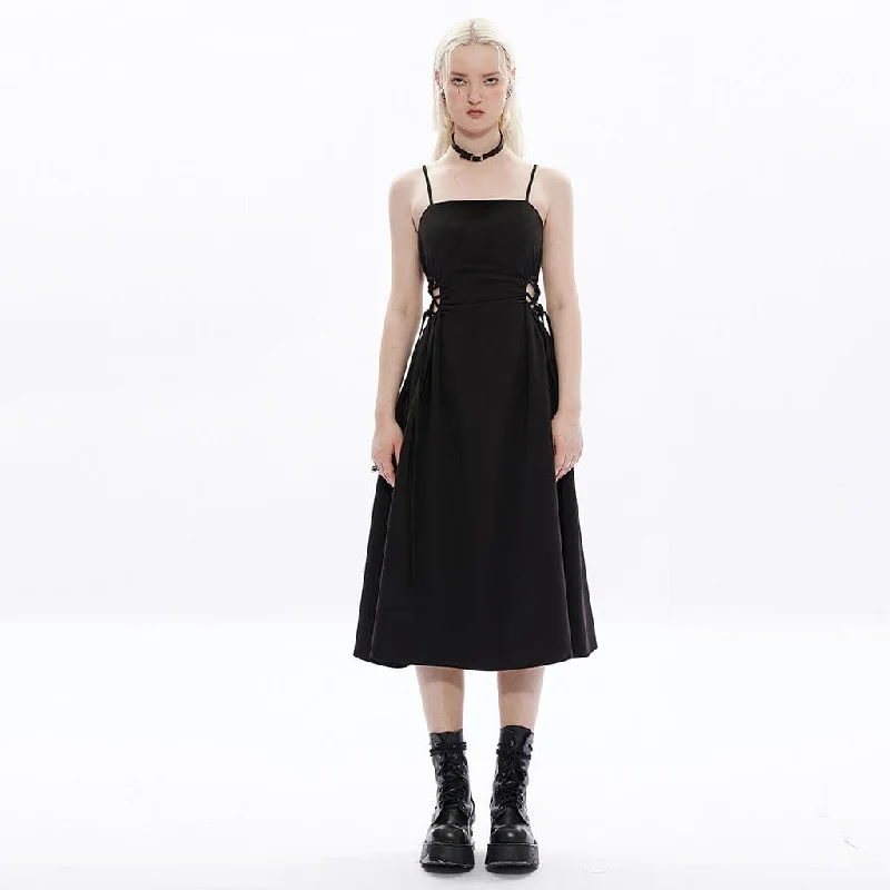 Women's Punk Cutout Slim Fitted Slip Dress