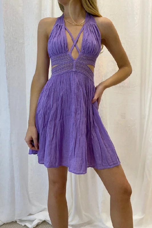 Artemis Mini Dress Lavender