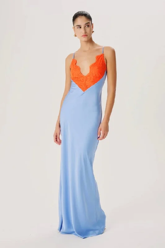 Vito Dress Cornflower Orange