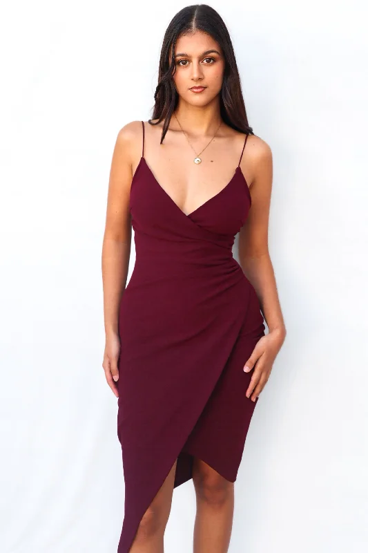 Kylie Bodycon Dress - Plum